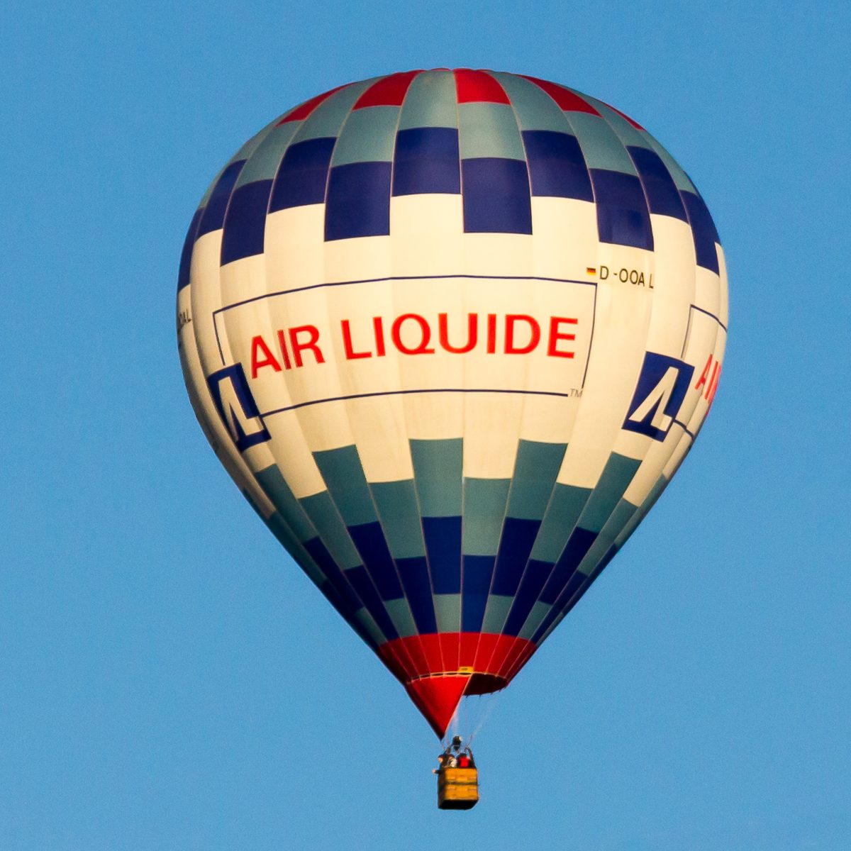 Air Liquide branded advertising hot air balloon