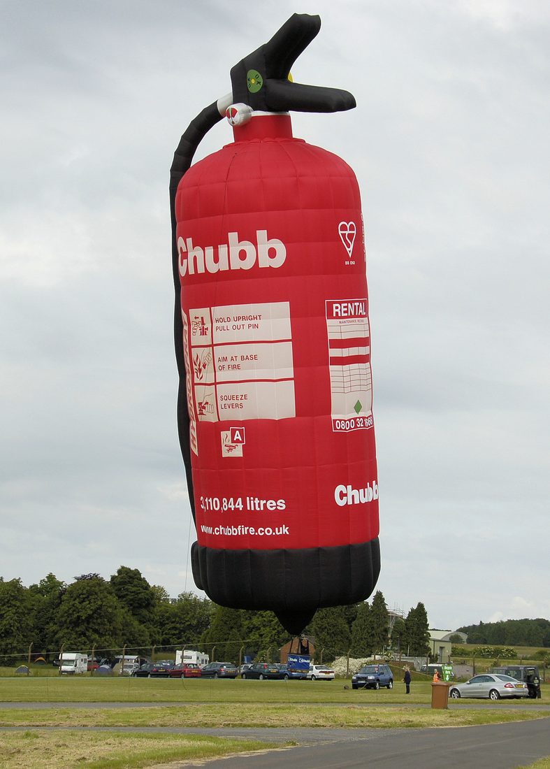 Chubb corporate advertising hot air balloon